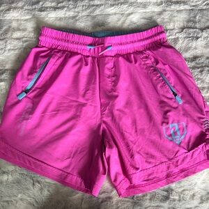 BL101 Athletic Shorts in Bright Pink with Contrast Trim